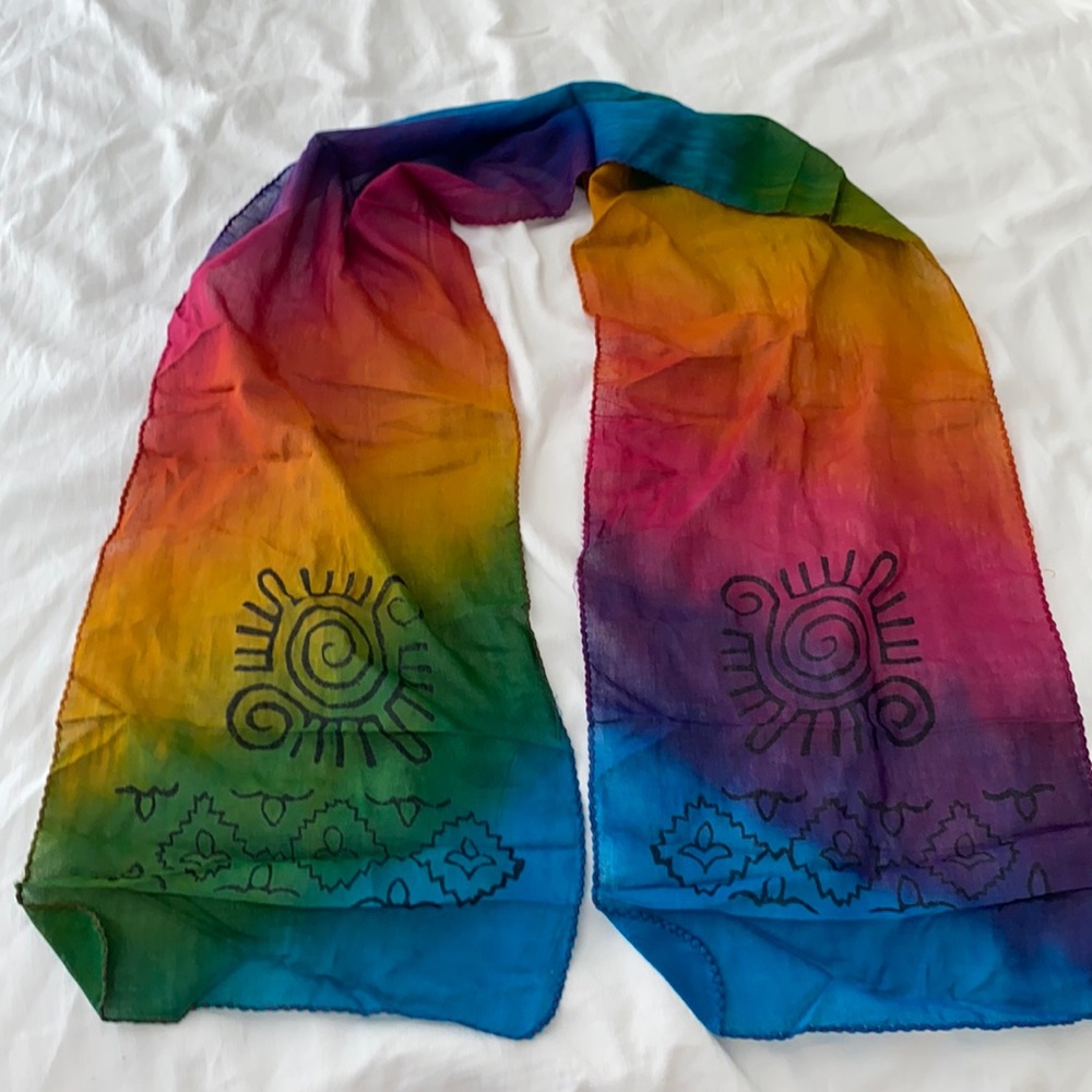 Rainbow scarf